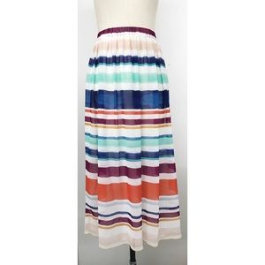 Tommy Hilfiger Chiffon Stripe Skirt